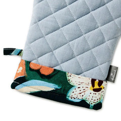 Lacey Chabert Collection Blue Chambray and Floral Oven Mitt