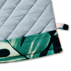 Lacey Chabert Collection Blue Chambray and Floral Oven Mitt