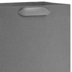9.6" Solid Gray Medium Gift Bag