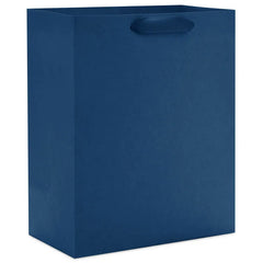 9.6" Solid Navy Blue Medium Gift Bag