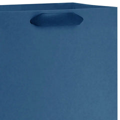 9.6" Solid Navy Blue Medium Gift Bag