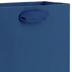 6.5" Solid Navy Blue Small Gift Bag