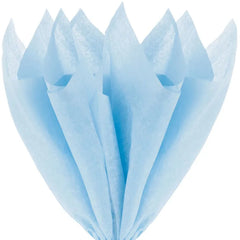 Solid Pale Blue Tissue Paper, 8 sheets