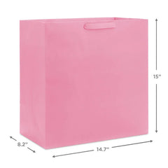 15" Pink Extra-Deep Gift Bag