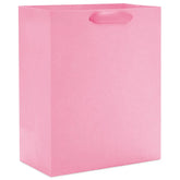 9.6" Solid Pink Medium Gift Bag