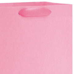 9.6" Solid Pink Medium Gift Bag