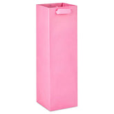 13" Solid Pink Wine Gift Bag