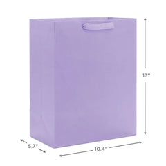13" Solid Lavender Large Gift Bag