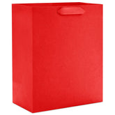 9.6" Solid Red Medium Gift Bag