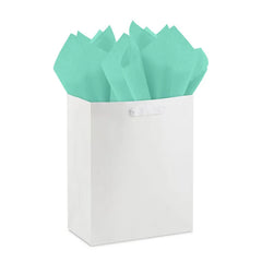 Solid Turquoise/Mint 2-Pack Tissue Paper, 6 sheets