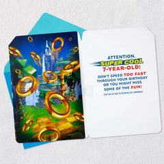 Sonic the Hedgehog™ Super Cool Musical 7th Birthday Card