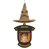 Harry Potterâ„¢ Sorting Hat House Trait Personalized Ornament, Custom Photo and Text