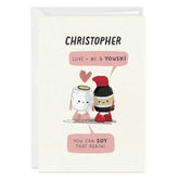 Soy Sauce and Sushi Custom Romantic Love Card