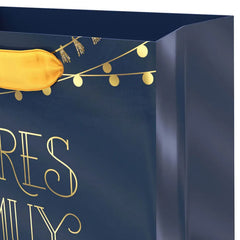 6.5" Eres Muy Especial Gold on Navy Small Gift Bag