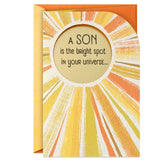 You're a Bright Spot in Our Universe Birthday Card for Son