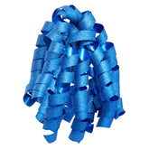 6.5" Sparkling Blue Curly Ribbon Gift Bow