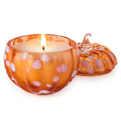 Speckled Glass Pumpkin Scented Candle