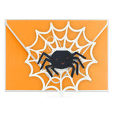 Spider in Web Paper Craft Halloween Card With Mini Card