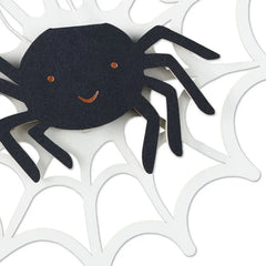 Spider in Web Paper Craft Halloween Card With Mini Card