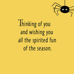 Thinking of You Across the Miles Halloween Card