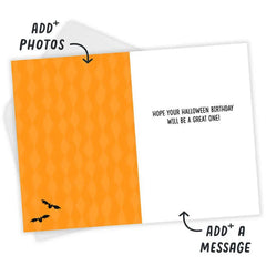 Double the Fun Custom Halloween Birthday Card