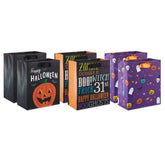 6.5" Spooky Time 6-Pack Assorted Small Halloween Gift Bag Bundle