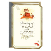 Thinking of You With Love Thanksgiving Card
