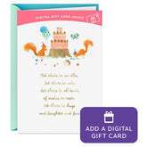 Candles and Cake Gift Card Greeting Birthday Card