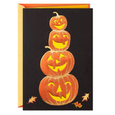 Stack of Pumpkins Halloween Card