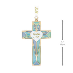 God is Love 2026 Metal Ornament