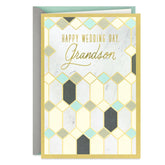 Celebrating This Beautiful New Chapter Wedding Card for Grandson