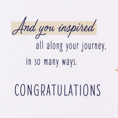 Starry Sky Inspiring Journey Congratulations Card
