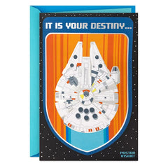 Star Wars™ Millennium Falcon™ Galactically Great Birthday Card With Fold-Out Poster