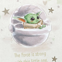 Star Wars: The Mandalorian™ Grogu™ The Force Is Strong With This Little One New Baby Card