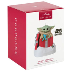 Star Wars: The Mandalorian™ Grogu™ Greetings Ornament With Sound and Motion