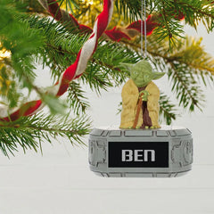 Star Wars™ Yoda™ Personalized Ornament, Custom Text