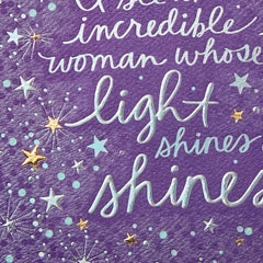 Incredible Woman Birthday Card for Sister