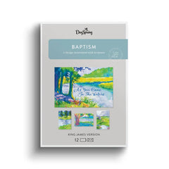 Step of Faith Assorted Religious Baptism Cards, Box of 12