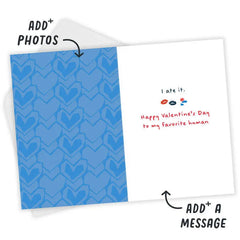 Disney Stitch Chocolate for You Funny Custom Valentine's Day Card