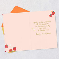 Sweet, Fun and Loved a Ton New Baby Girl Card