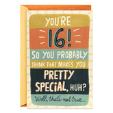Pretty Special All the Time 16th Birthday Card