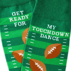 Touchdown Dance Football Novelty Crew Socks