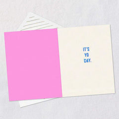 Treat Yo Self Funny Birthday Card