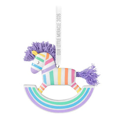 Our Little Miracle 2026 Porcelain and Fabric Ornament