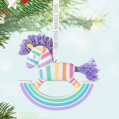 Our Little Miracle 2026 Porcelain and Fabric Ornament