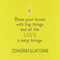 Blessed With Love and Tiny Things New Baby Card