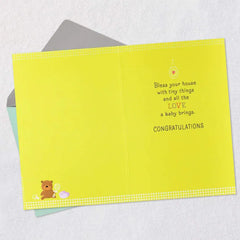 Blessed With Love and Tiny Things New Baby Card