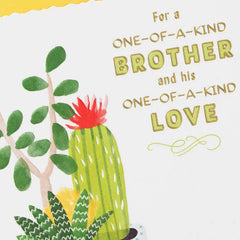 One-of-a-Kind Anniversary Card for Brother and Spouse