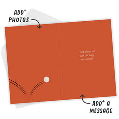 Suits You to a Tee Custom Birthday Card