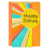Sun Rays Birthday Card